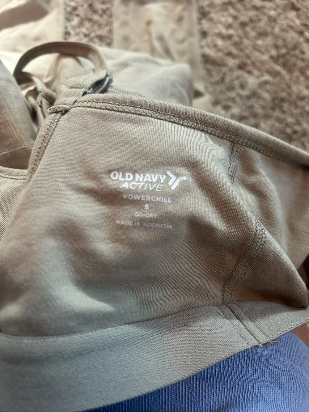 Old Navy Tan Sleeveless Jumpsuit with Thin Straps - Picture 3 of 3